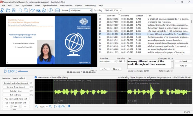 Video Translation and Subtitling